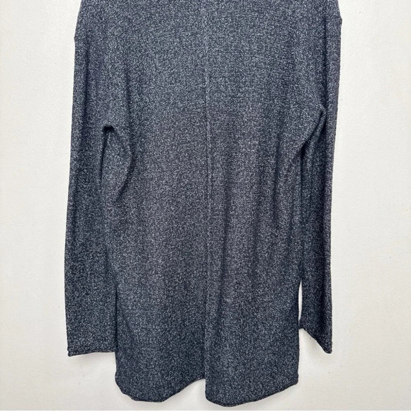 Roots Womens Medium Shawl Collar Heathered Black Knit Cardigan - Picture 14 of 15